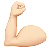 Flexed Biceps: Light Skin Tone