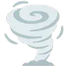 Nuvem com tornado Emoji 🌪 image - Google Noto Color Animated style