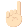 Index Pointing Up: Light Skin Tone Emoji ☝🏻 image - EmojiTwo style