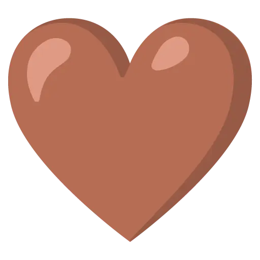 Corazón marrón