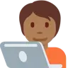 Technologist: Medium-Dark Skin Tone Emoji 🧑🏾‍💻 image - Twitter / X (Twemoji) style