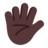 Hand With Fingers Splayed: Dark Skin Tone