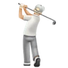 Person Golfing: Medium-Light Skin Tone Emoji 🏌🏼 image - Huawei Harmony OS style