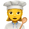 Woman Cook Emoji 👩‍🍳 image - Apple style