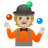 Person Juggling: Medium-Light Skin Tone