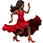 Woman Dancing: Medium-Dark Skin Tone