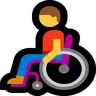 Man In Manual Wheelchair Emoji 👨‍🦽 image - Microsoft Windows 10 Segoe UI Emoji style