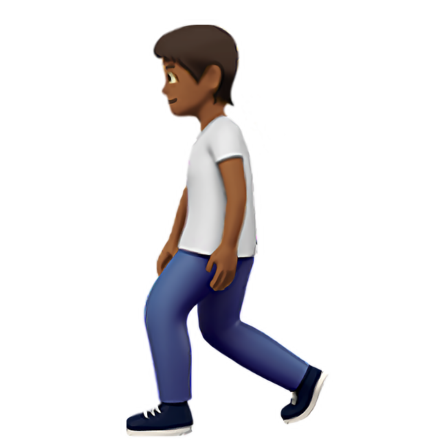 Person Walking: Medium-Dark Skin Tone