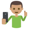 Selfie: Medium Skin Tone Emoji 🤳🏽 image - EmojiTwo style