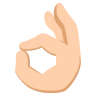 Ok Hand: Medium-Light Skin Tone Emoji 👌🏼 image - EmojiTwo style
