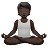 Person In Lotus Position: Dark Skin Tone