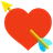 Cuore con freccia
