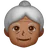 Old Woman: Medium-Dark Skin Tone