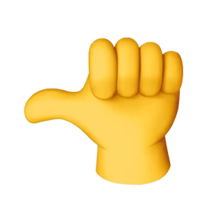 Leftwards Thumb Sign