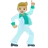 Man Dancing: Medium-Light Skin Tone
