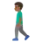 Man Walking: Medium-Dark Skin Tone