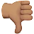 Thumbs Down: Medium Skin Tone