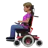 Woman In Motorized Wheelchair: Medium Skin Tone