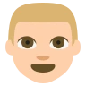 Man: Medium-Light Skin Tone Emoji 👨🏼 image - EmojiTwo style
