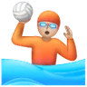Person Playing Water Polo: Medium-Light Skin Tone Emoji 🤽🏼 image - Samsung style