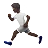 Person Running: Dark Skin Tone
