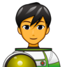 Man Astronaut Emoji 👨‍🚀 image - Emojidex style