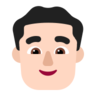Man: Light Skin Tone Emoji 👨🏻 image - Microsoft Classic 2D style