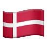 Flag: Denmark Emoji 🇩🇰 image - Apple style