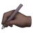 Writing Hand: Dark Skin Tone
