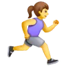 Woman Running Facing Right Emoji 🏃‍♀️‍➡️ image - Samsung style