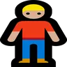 Man Standing: Medium-Light Skin Tone Emoji 🧍🏼‍♂️ image - Microsoft Windows 10 Segoe UI Emoji style
