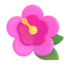 Hibiscus Emoji 🌺 image - Microsoft 3D Fluent style
