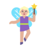 Woman Fairy: Medium-Light Skin Tone Emoji 🧚🏼‍♀️ image - Microsoft Classic 2D style