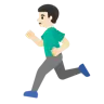 Man Running: Light Skin Tone Emoji 🏃🏻‍♂️ image - Google Noto Color style