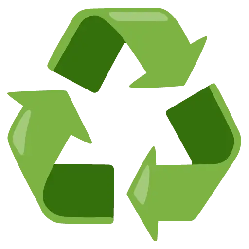 Símbolo de reciclagem universal preto