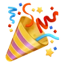 Festa popper Emoji 🎉 image - Huawei Harmony OS style