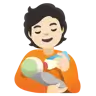 Person Feeding Baby: Light Skin Tone Emoji 🧑🏻‍🍼 image - Google Noto Color style