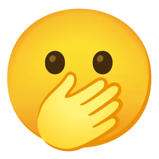 Face With Open Eyes And Hand Over Mouth