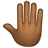 Raised Back Of Hand: Medium-Dark Skin Tone