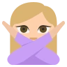 Person Gesturing No: Medium-Light Skin Tone Emoji 🙅🏼 image - EmojiTwo style
