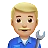 Man Mechanic: Medium-Light Skin Tone