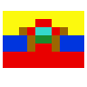 Flag: Ecuador Emoji 🇪🇨 image - SerenityOS style