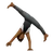 Person Cartwheeling: Medium-Dark Skin Tone