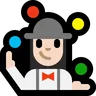Woman Juggling: Light Skin Tone Emoji 🤹🏻‍♀️ image - Microsoft Windows 10 Segoe UI Emoji style
