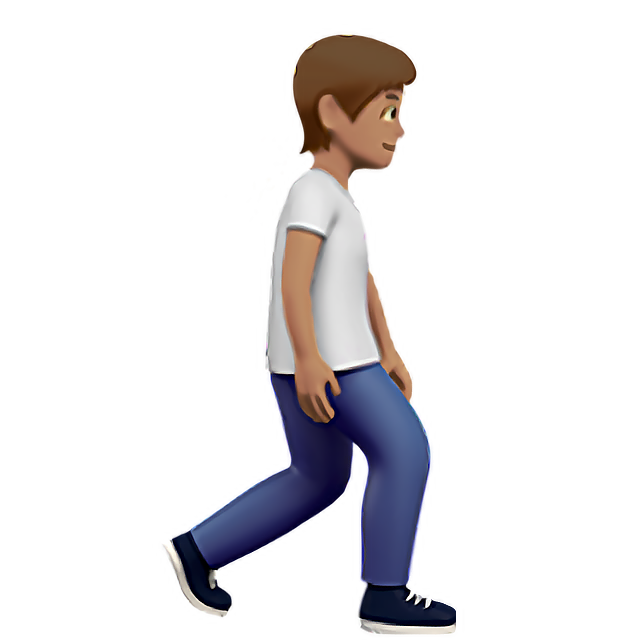 Person Walking Facing Right: Medium Skin Tone