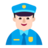 Man Police Officer: Light Skin Tone