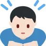 Man Bowing: Light Skin Tone Emoji 🙇🏻‍♂️ image - Twitter / X (Twemoji) style