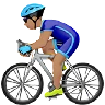 Man Biking: Medium Skin Tone Emoji 🚴🏽‍♂️ image - Apple style
