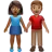 Woman And Man Holding Hands: Medium-Dark Skin Tone, Medium Skin Tone