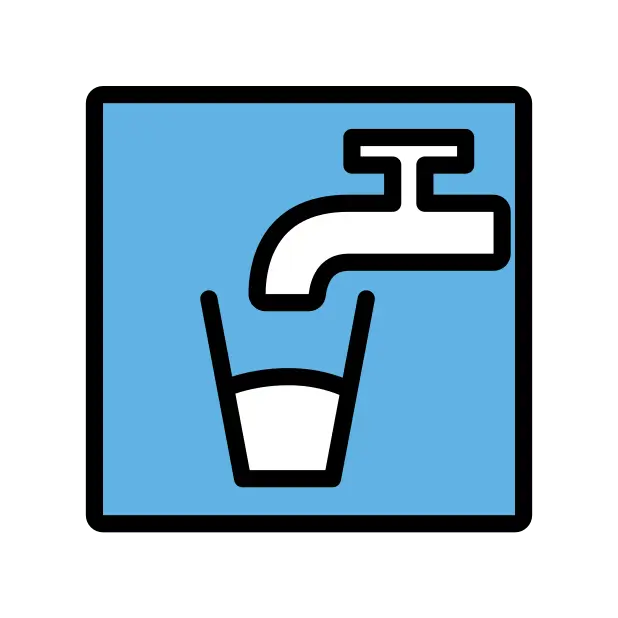 Simbolo dell'acqua potabile